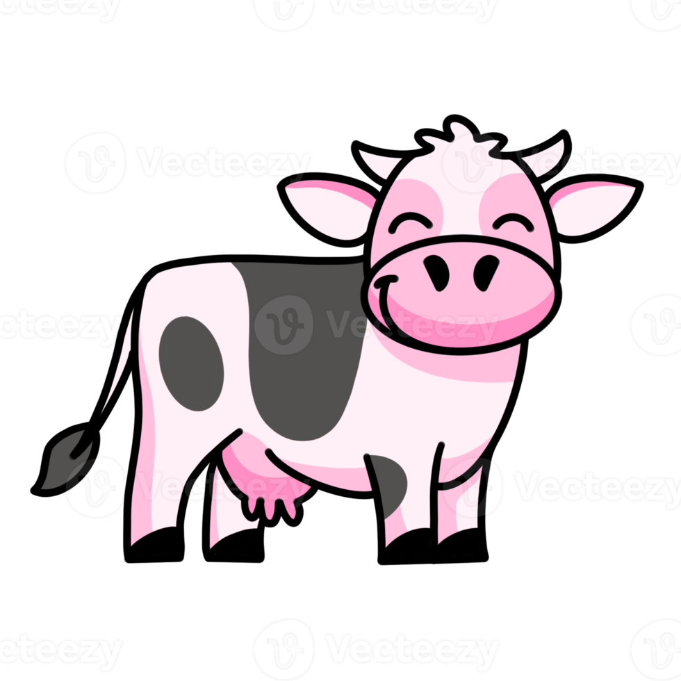 The cute cow png