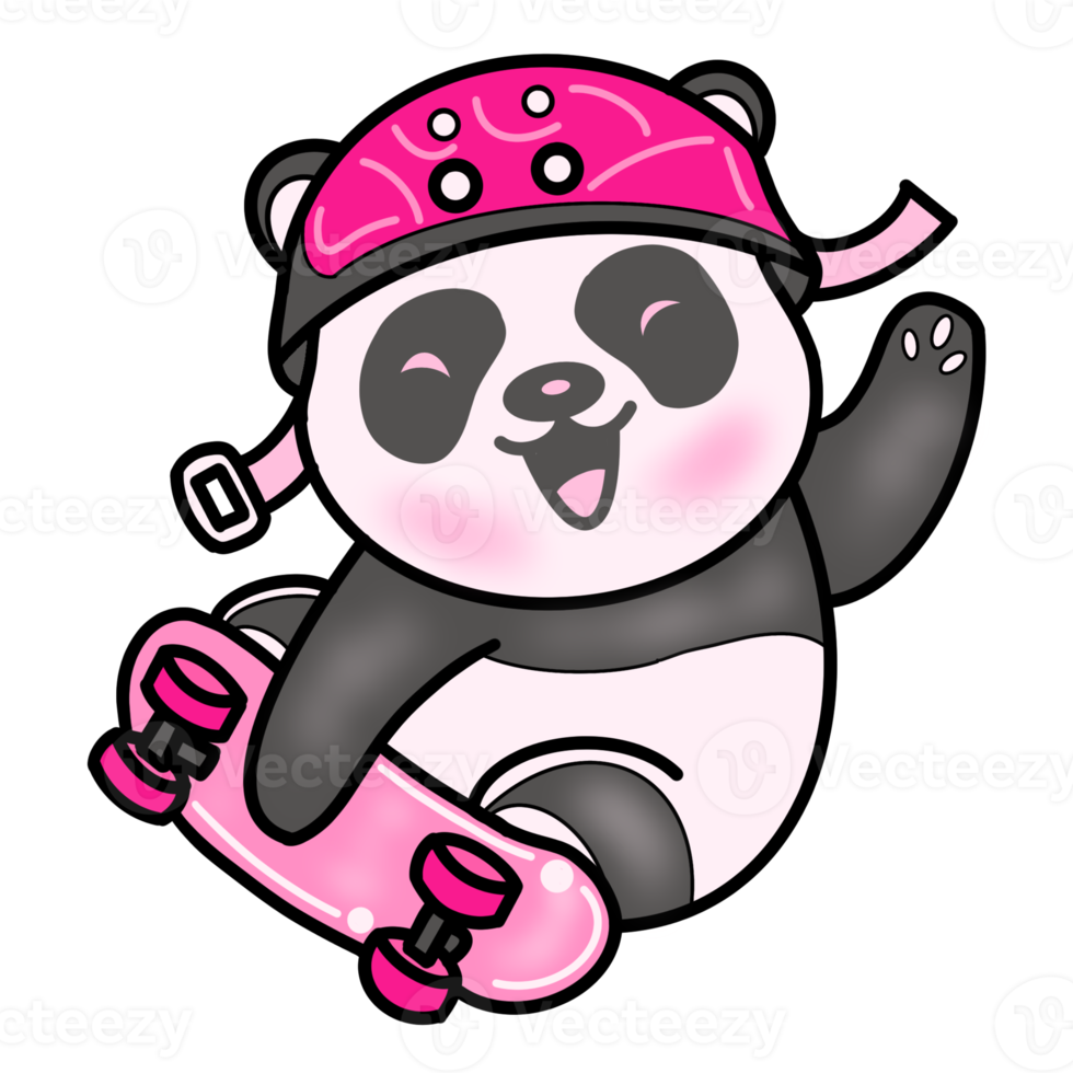 le panda raie png