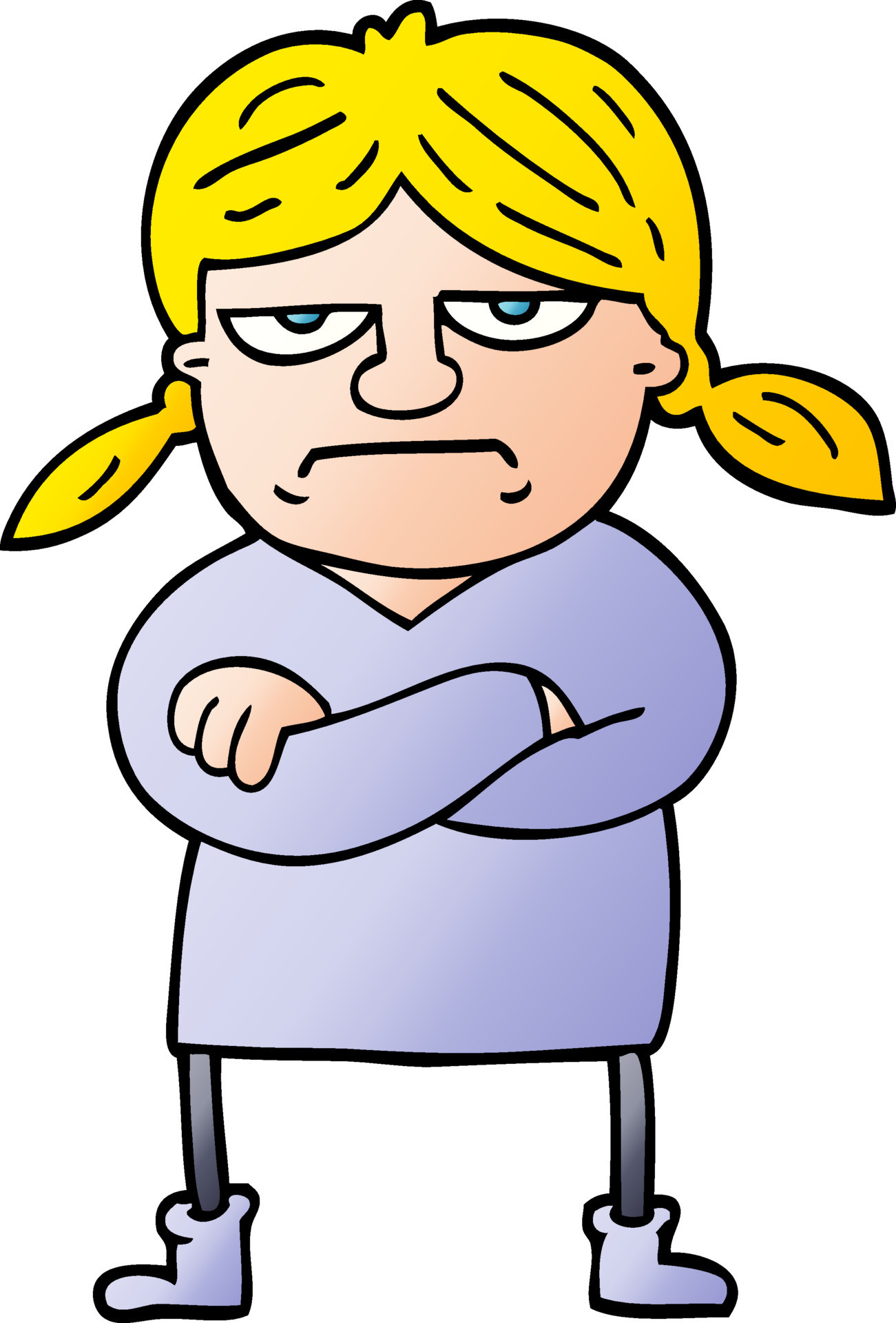 vector gradient illustration cartoon grumpy girl 12075946 Vector Art at Vecteezy vector gradient illustration cartoon grumpy girl 12075946 Vector Art at Vecteezy