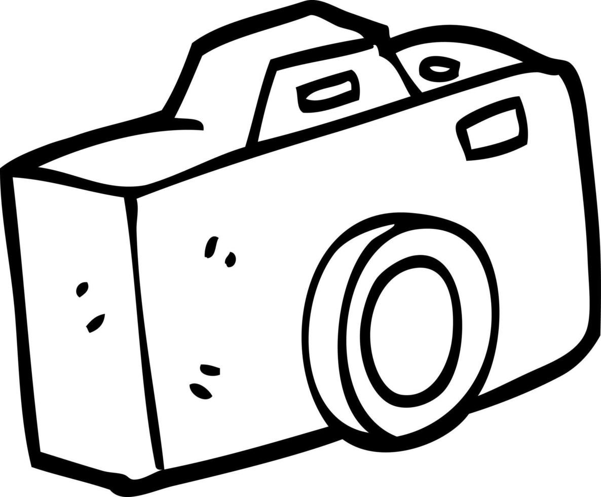 black and white cartoon camera 12075950 Vector Art at Vecteezy