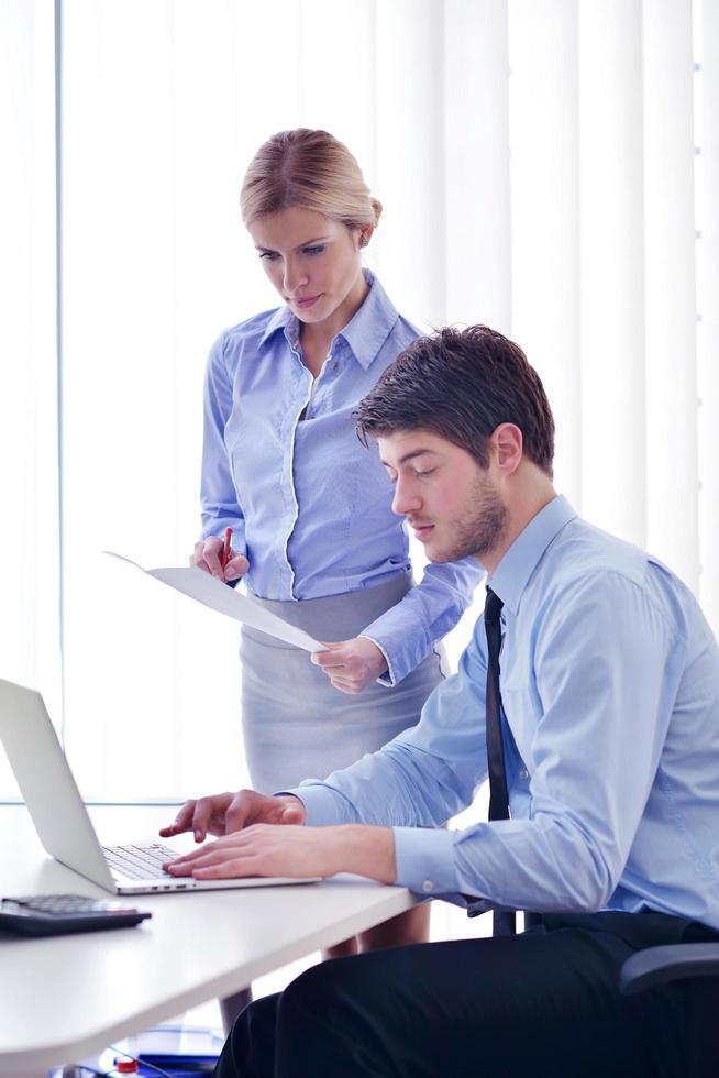 business people in a meeting at office photo