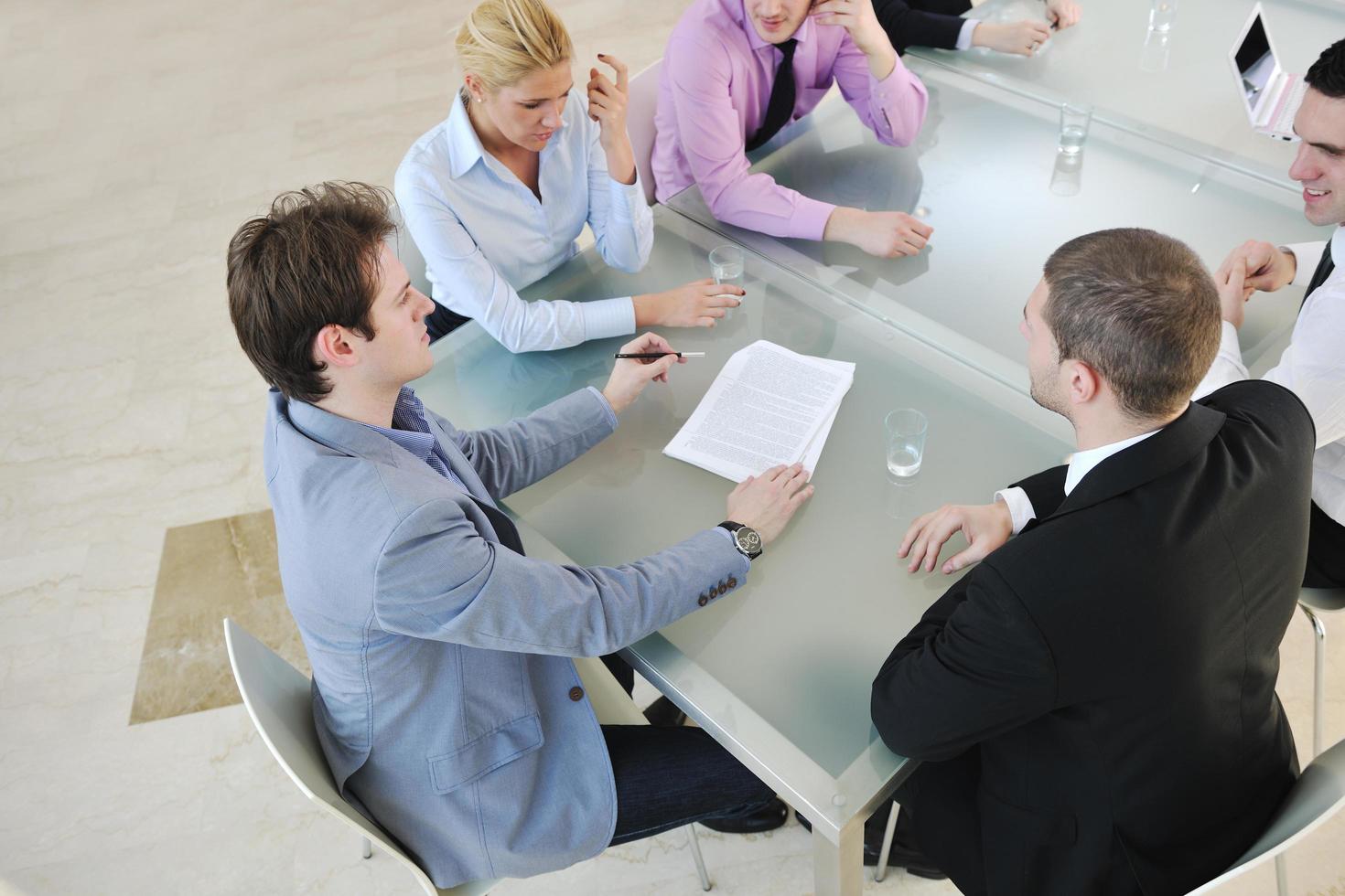 business people at meeting photo