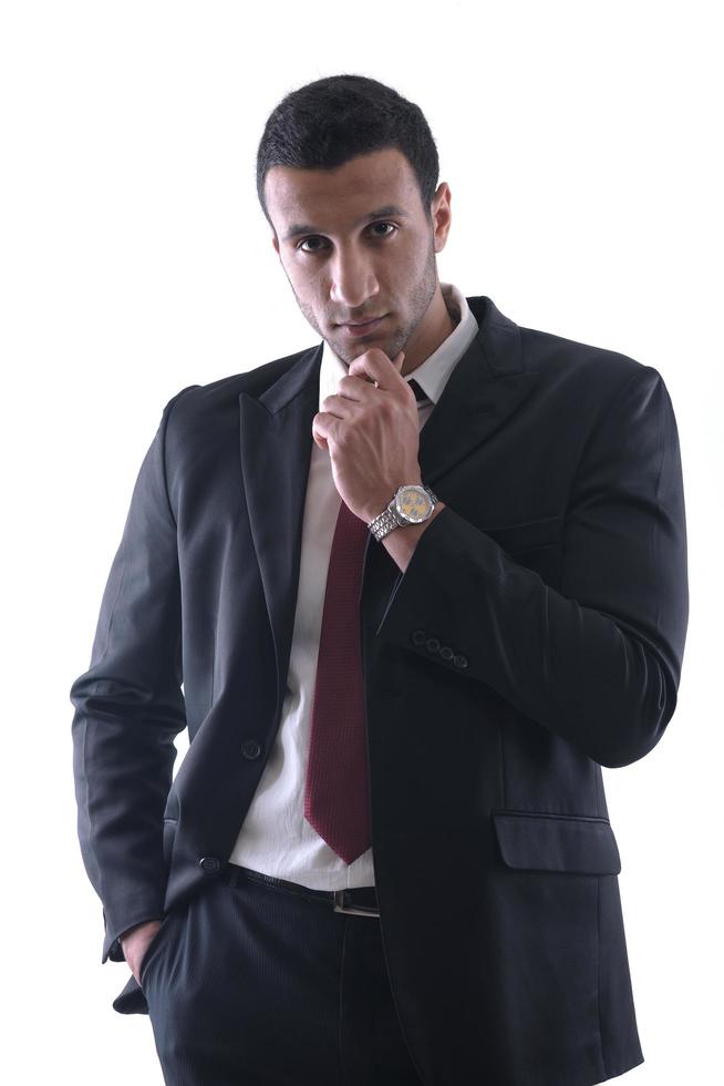 business man isolated over white background photo