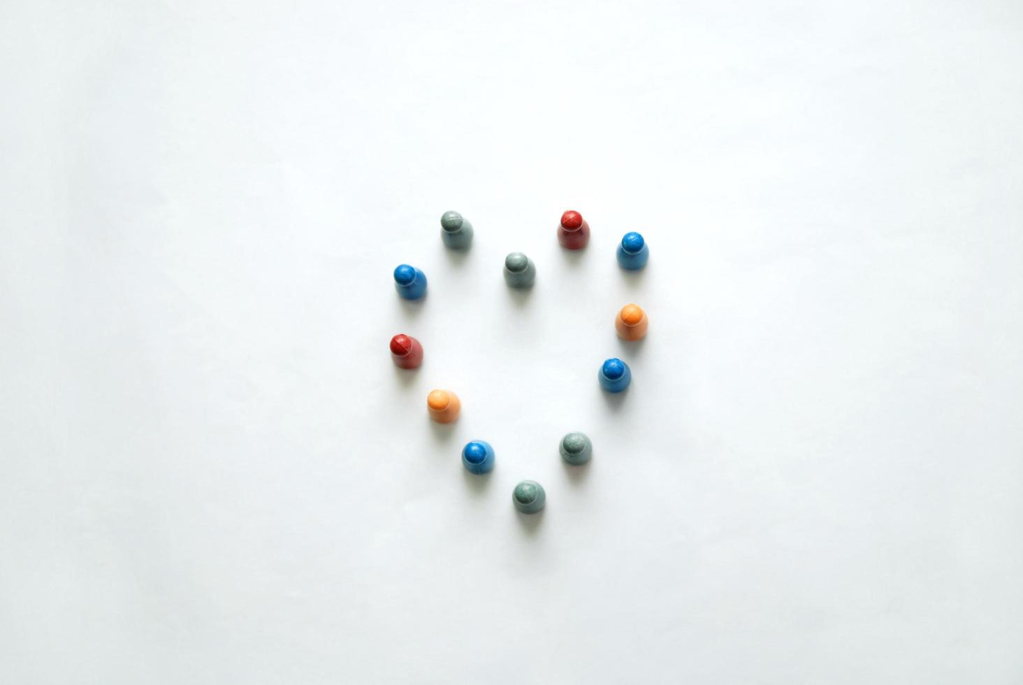 Concept of a multi-colored crowd photo