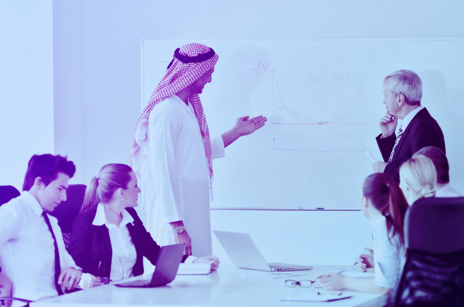 Arabic business man at meeting photo