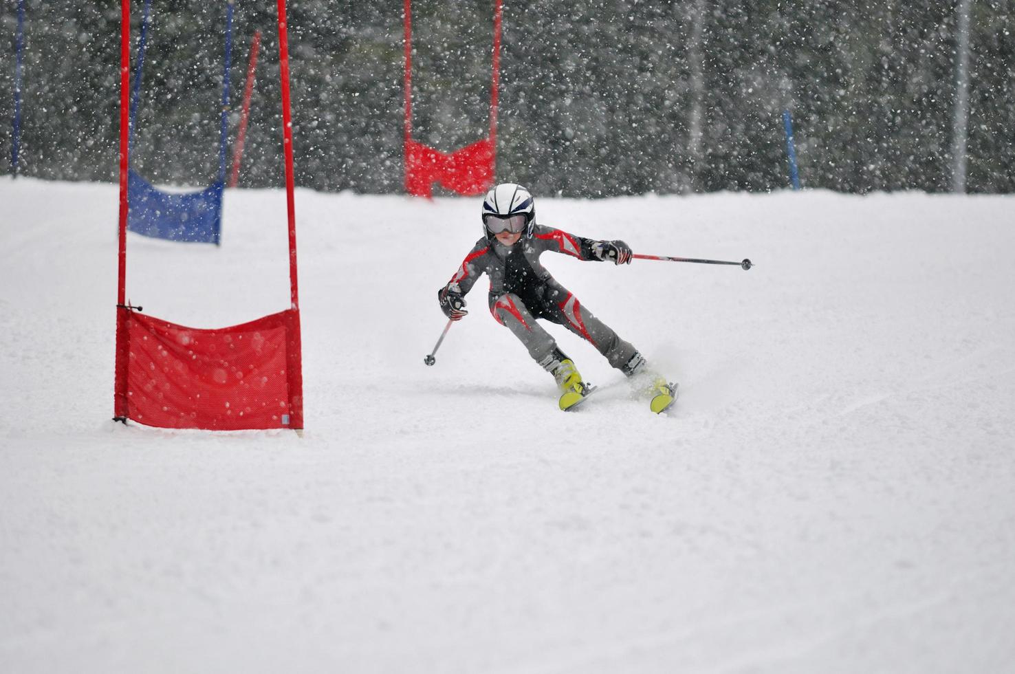 Ski race view photo