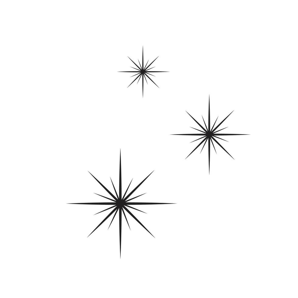 simple stars sparkle icon vector illustration