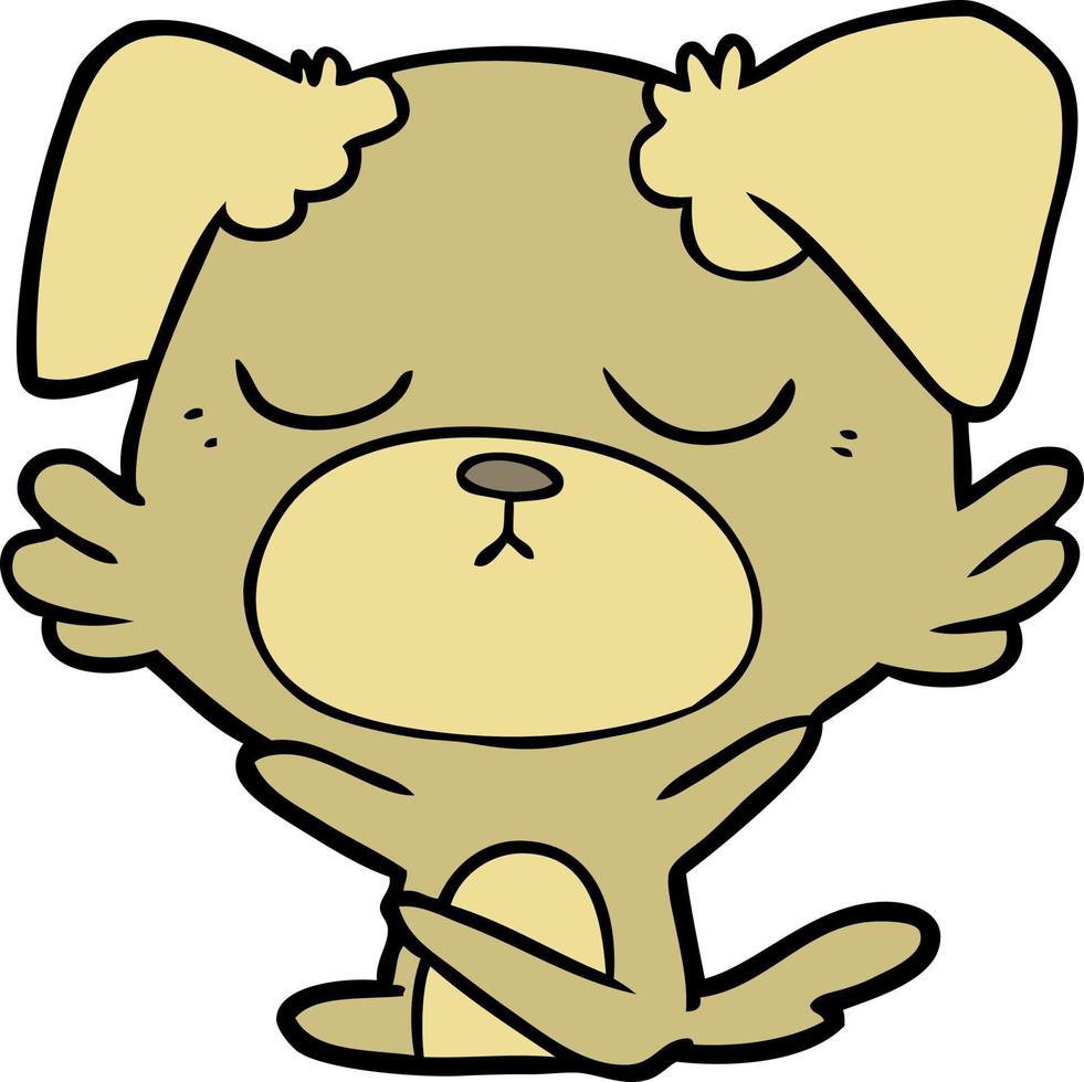 cute cartoon dog vector