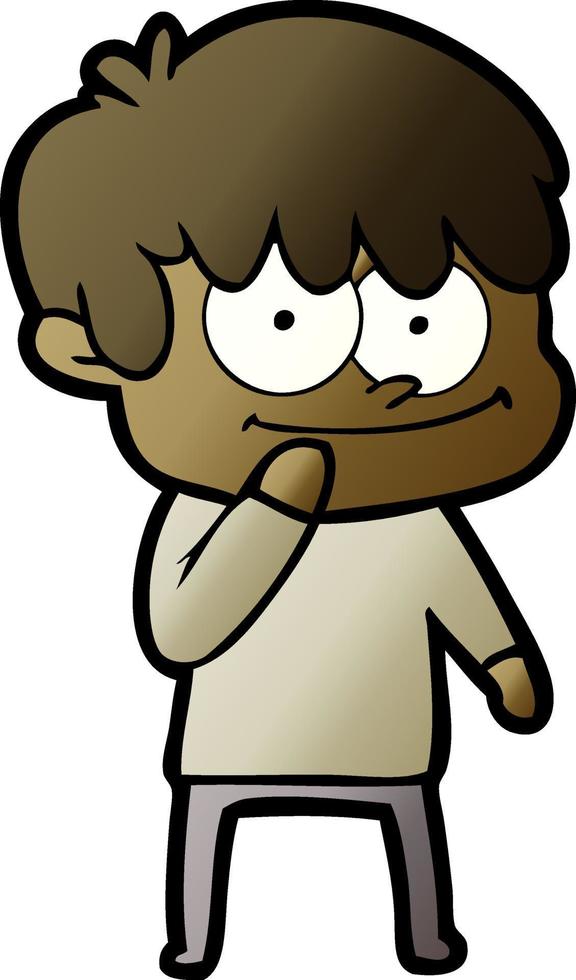 happy cartoon man vector