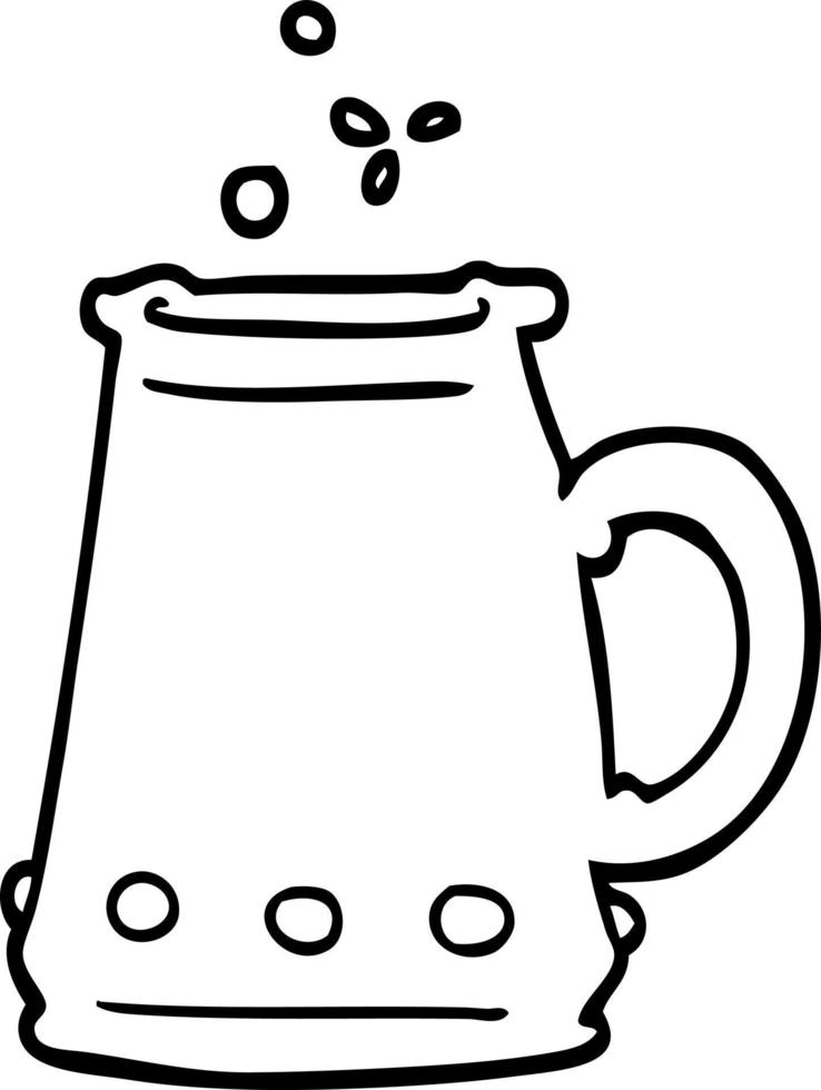 black and white cartoon jem encrusted cup vector