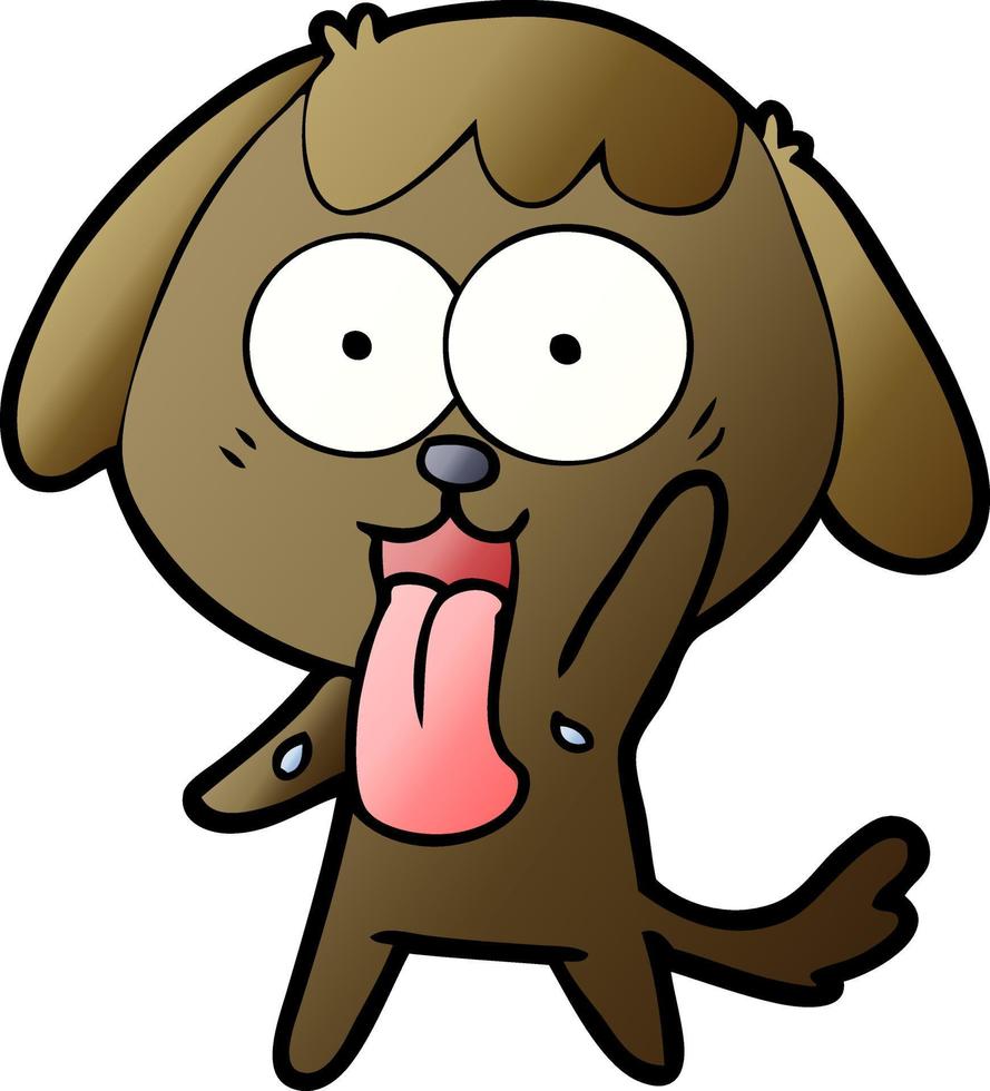 perro de dibujos animados lindo vector