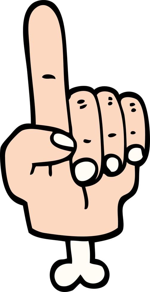 pointing hand symbol vector
