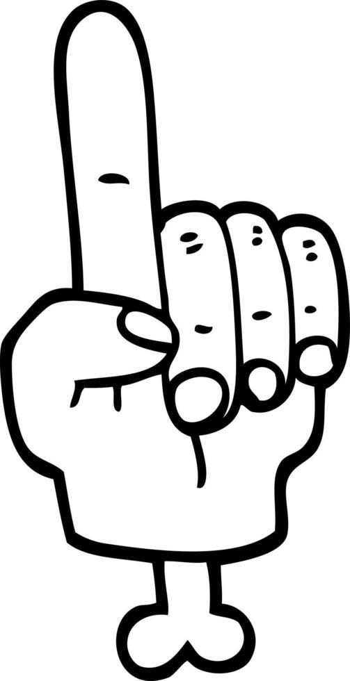 pointing hand symbol vector