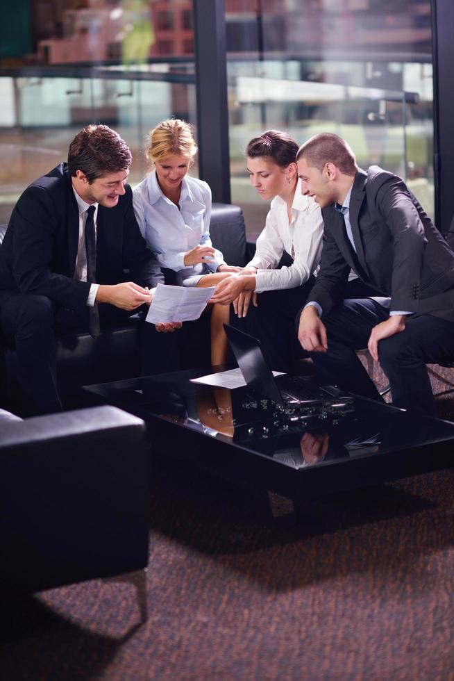 business people in a meeting at office photo