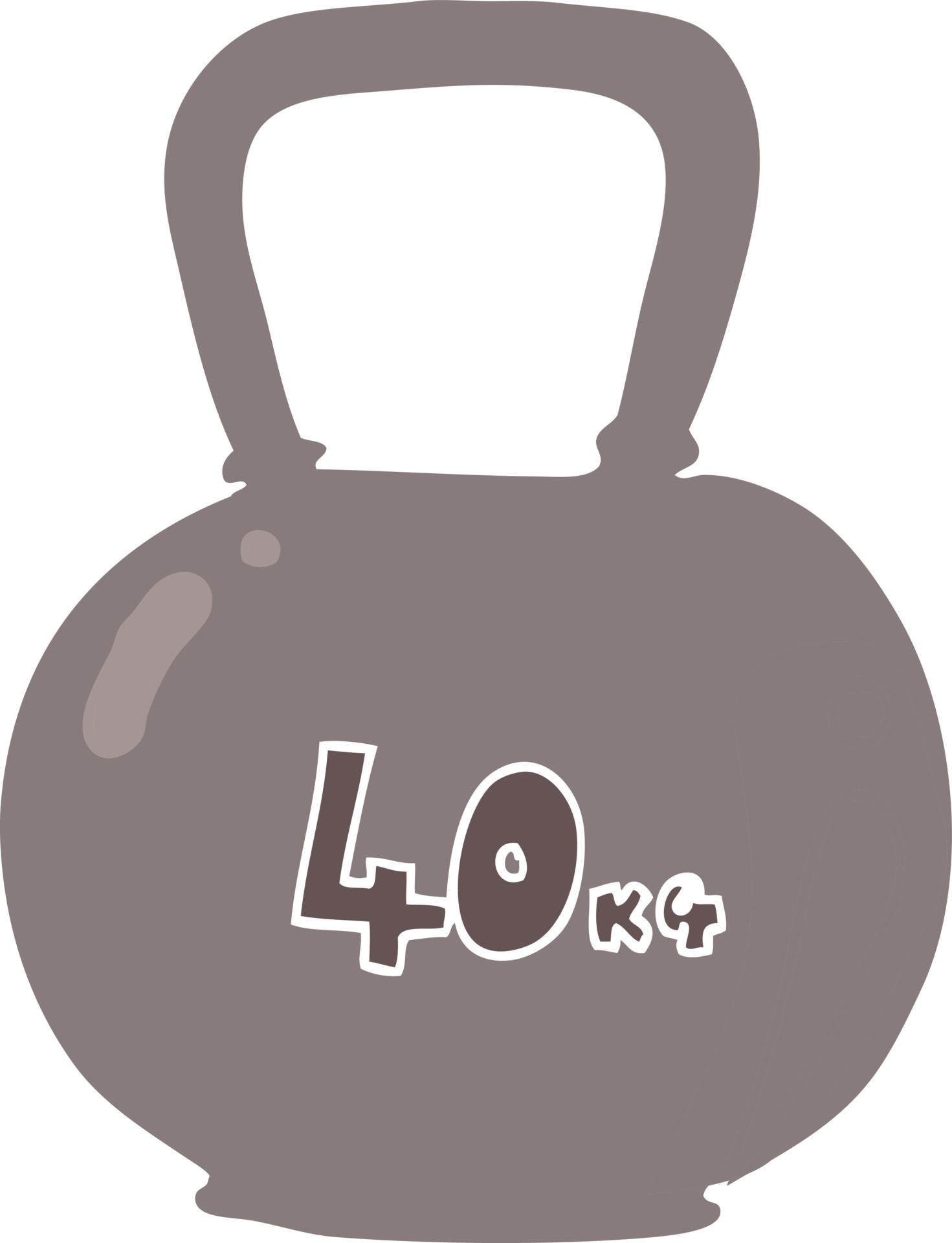 Flat Color Illustration Of 40kg Kettle Bell Weight 12077948 Vector Art flat-color-illustration-of-40kg-kettle-bell-weight-12077948-vector-art