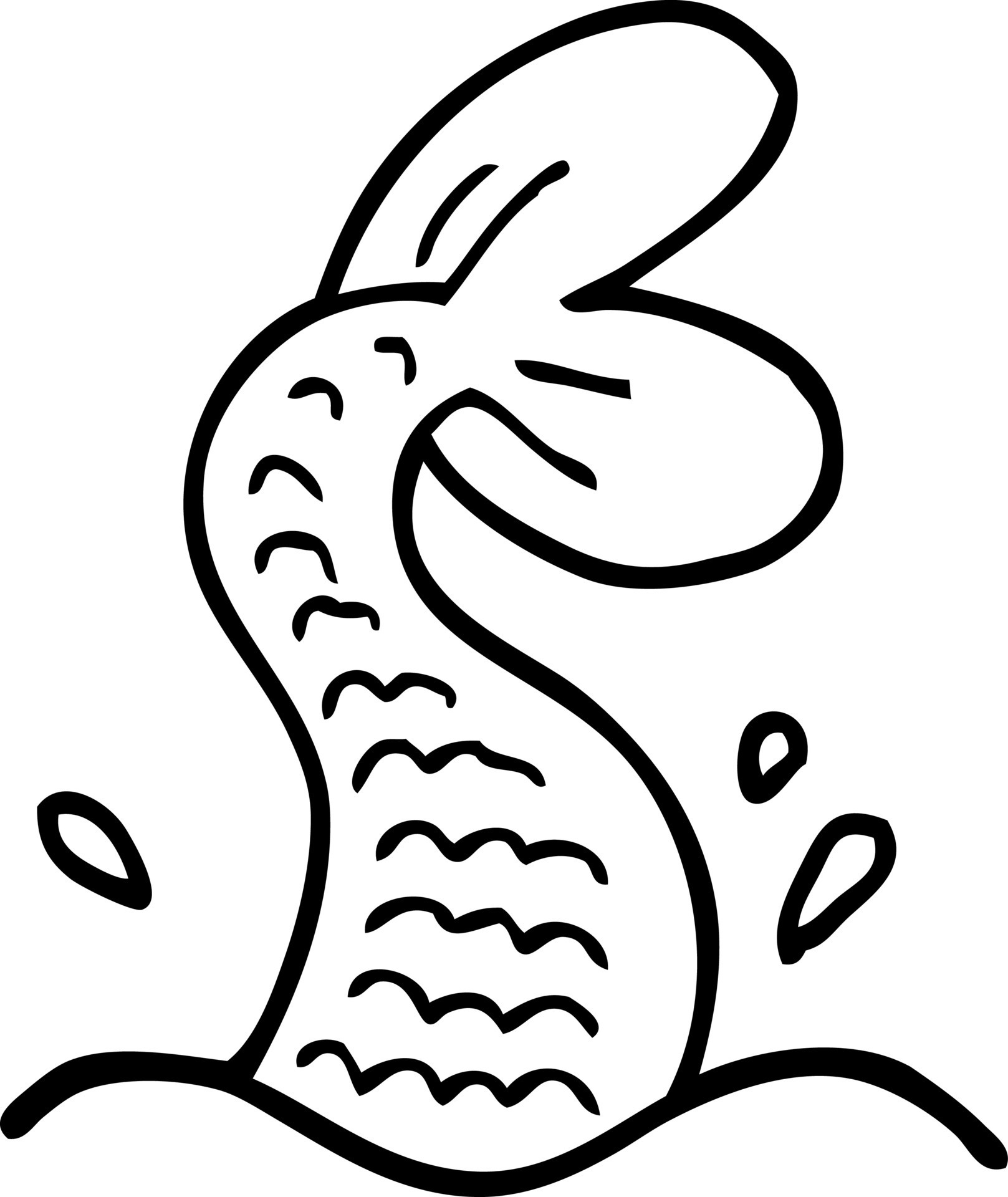 black and white cartoon mermaid tail 12078575 Vector Art at Vecteezy