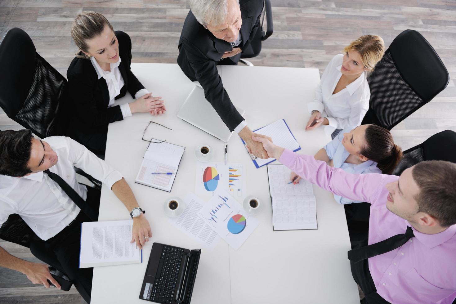 business people team on meeting photo