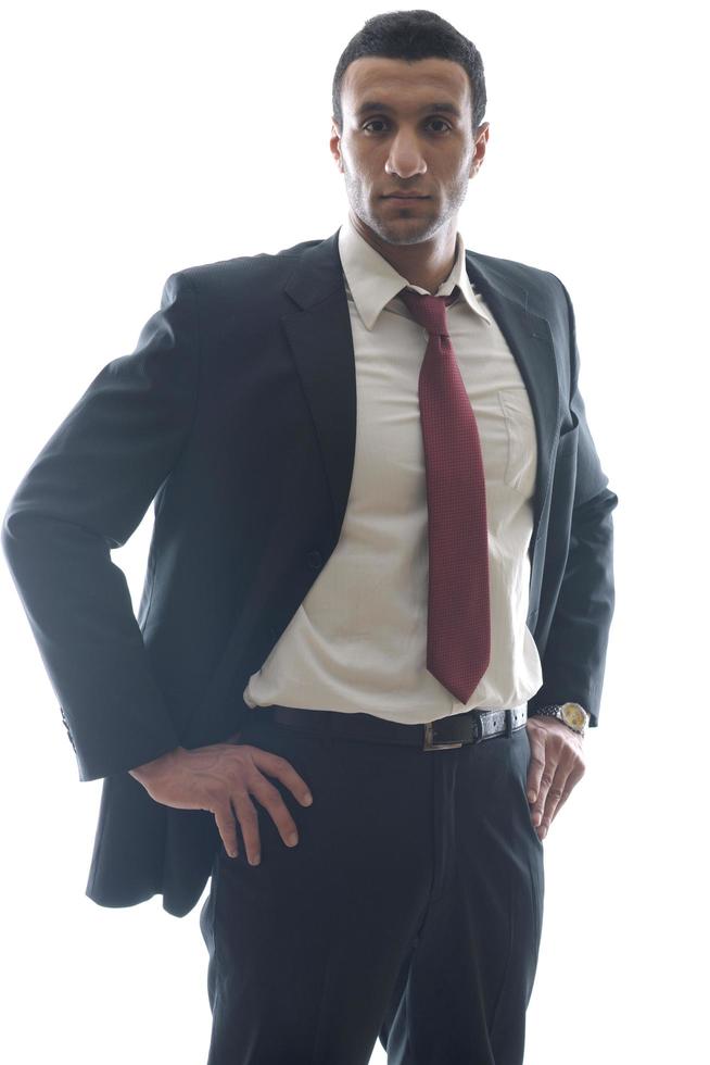 business man isolated over white background photo