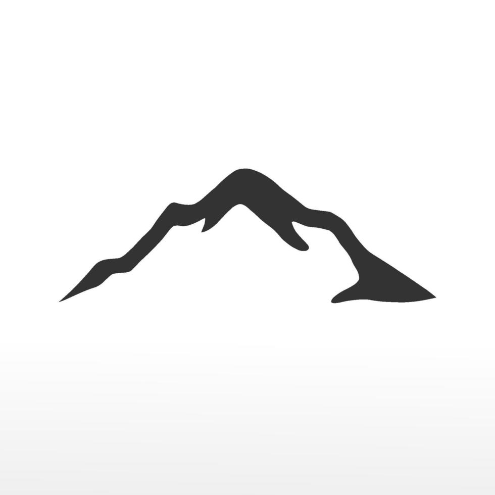 Mountains logo template vector on white background