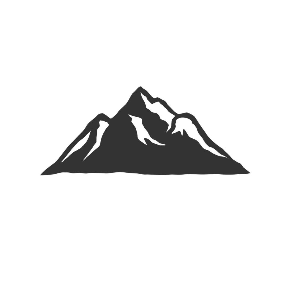 Mountains logo template vector on white background