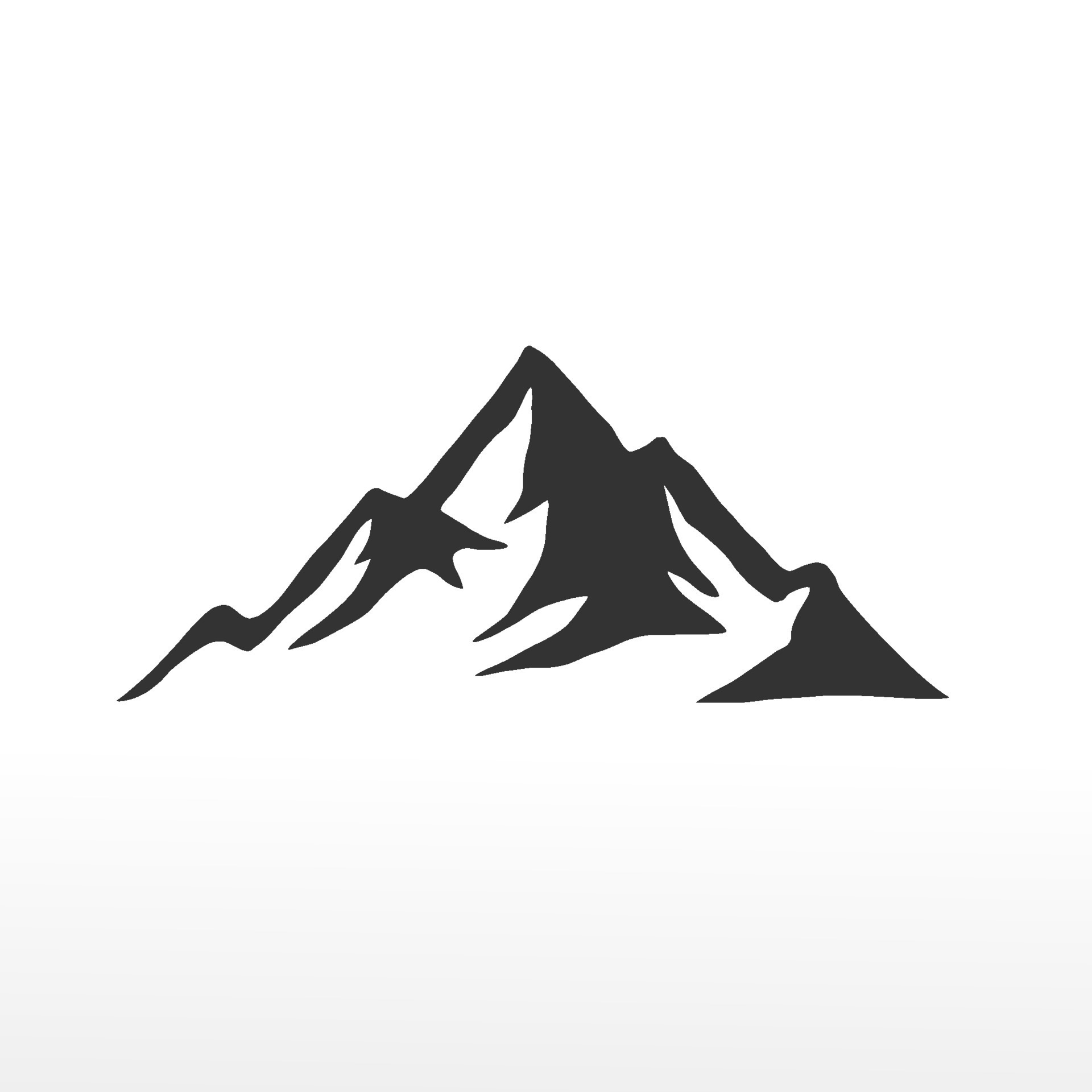 Mountains logo template vector on white background 12079634 Vector Art ...