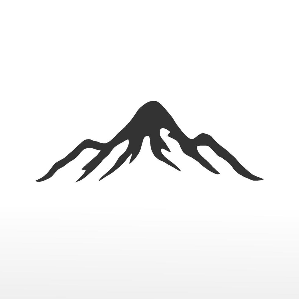 Mountains logo template vector on white background