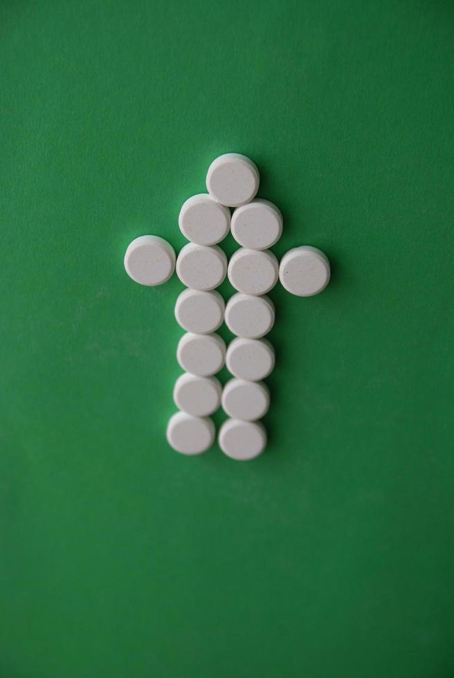 tablets in arrow formation photo