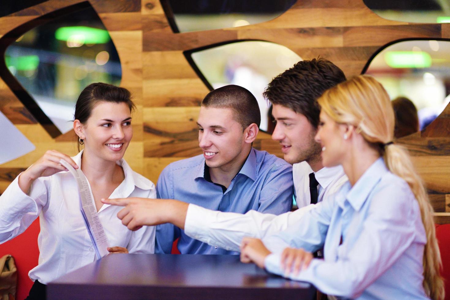 business people in a meeting at office photo