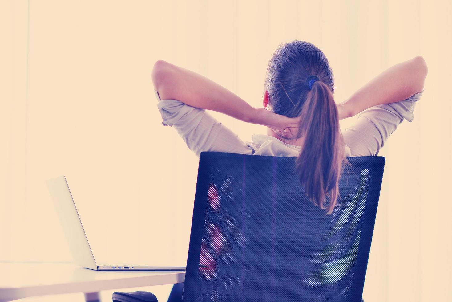 business woman at  office photo