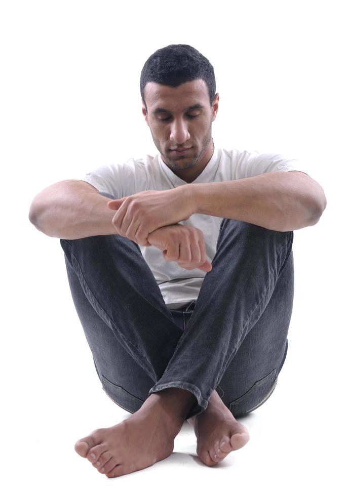 portrait of relaxed young man photo