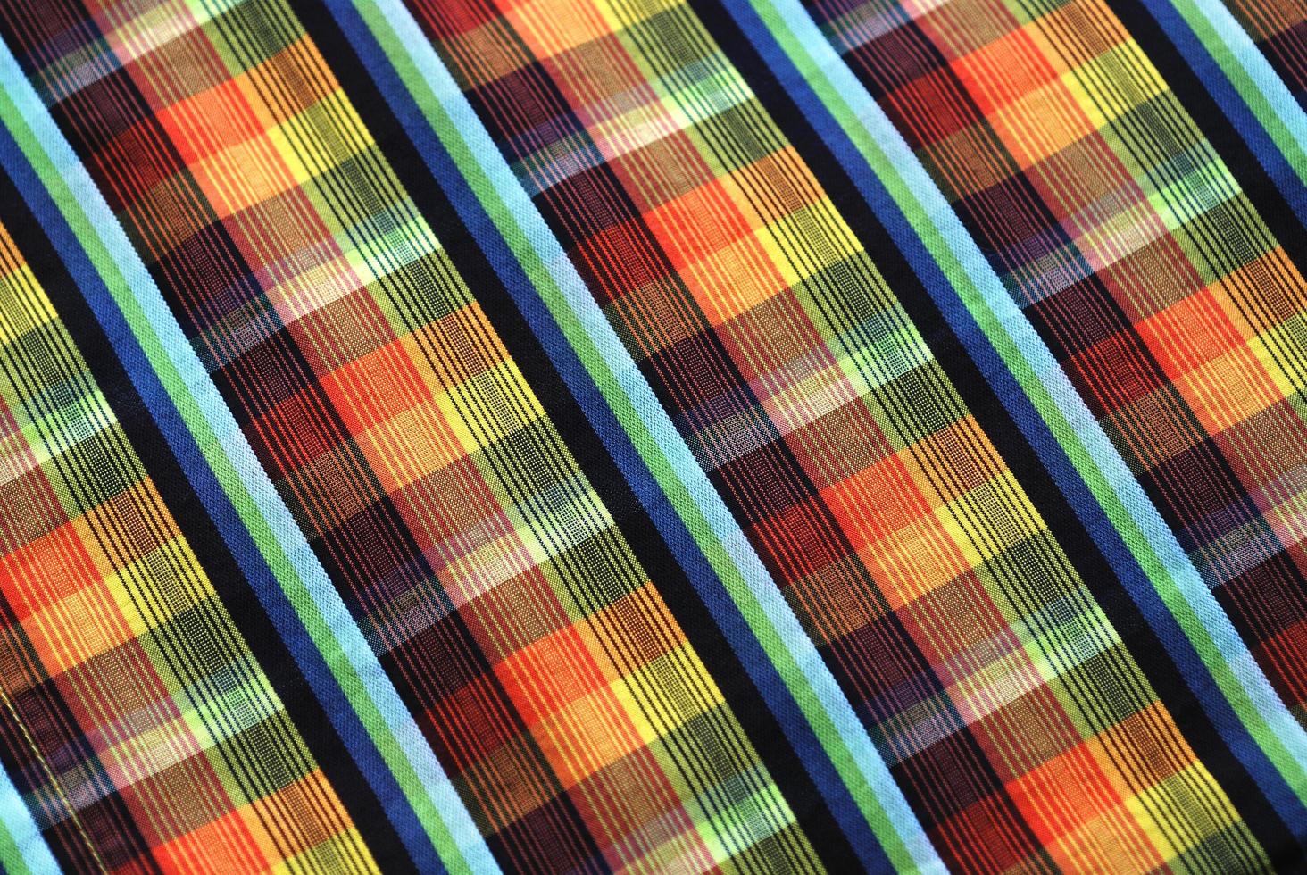 Colorful tablecloth view photo