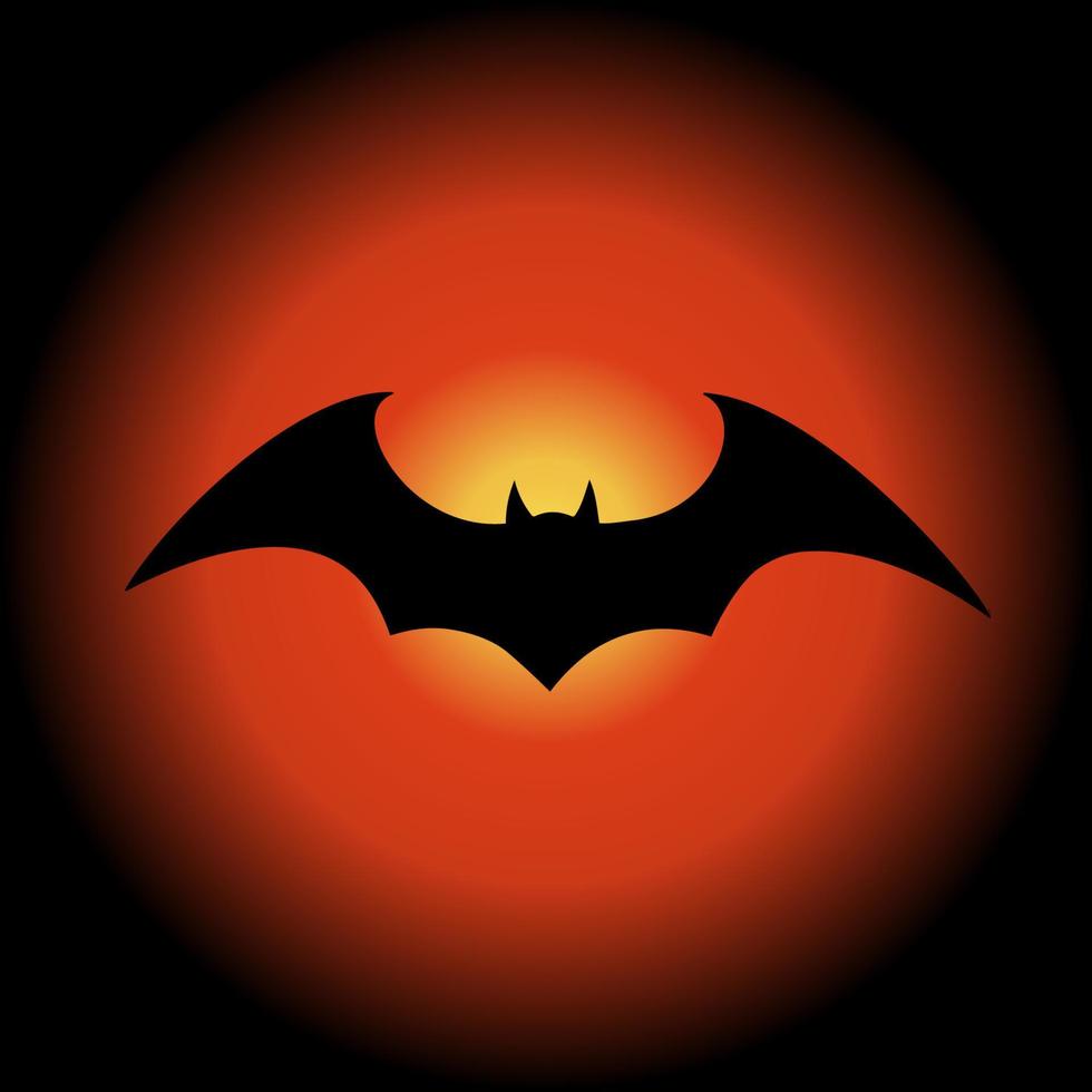 conjunto vectorial de diferentes murciélagos de halloween. murciélagos voladores de halloween. murciélago vector vampiro. silueta oscura de murciélago volando en un estilo plano