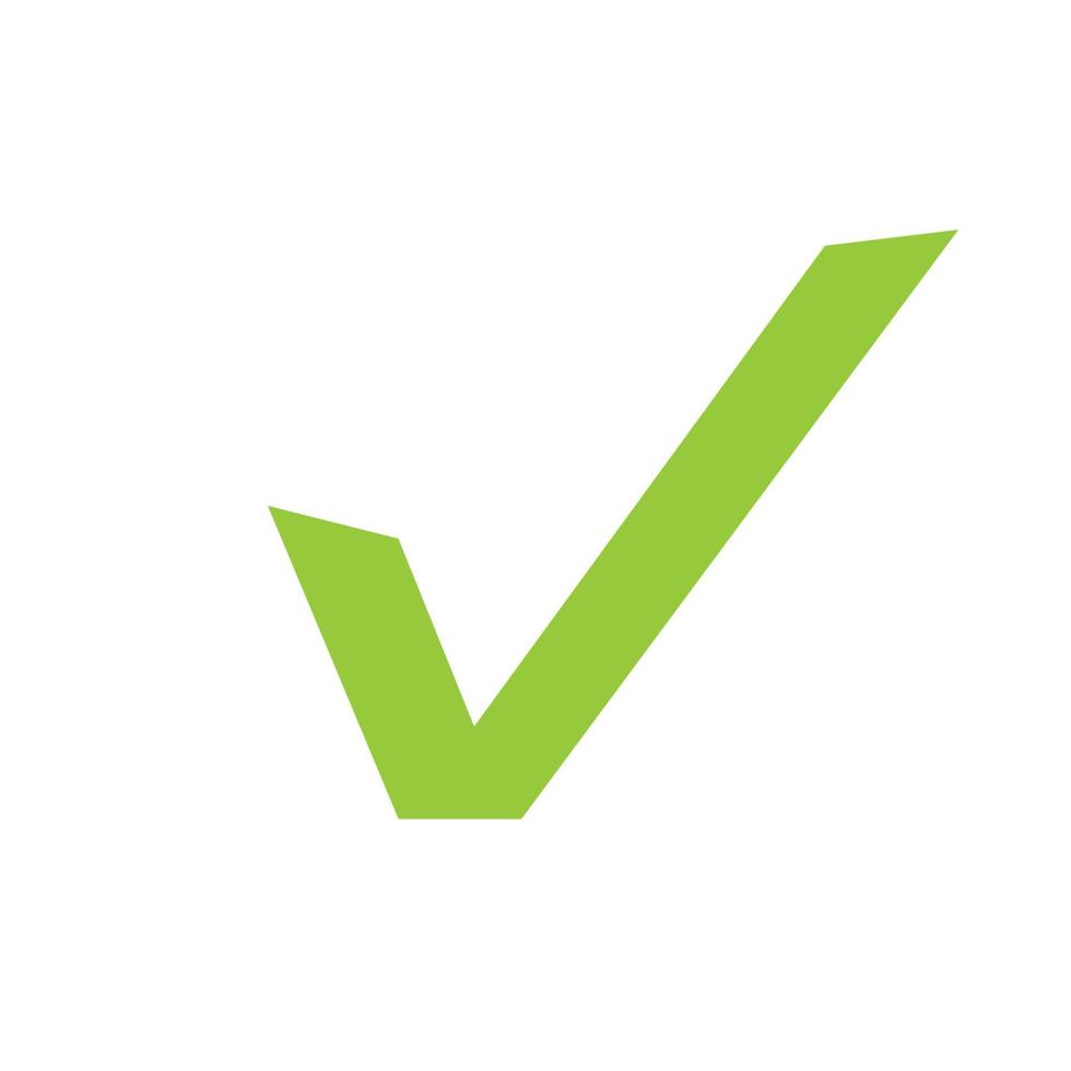 checkmark or confirm icon button. Checkmark icon, vector on white ...