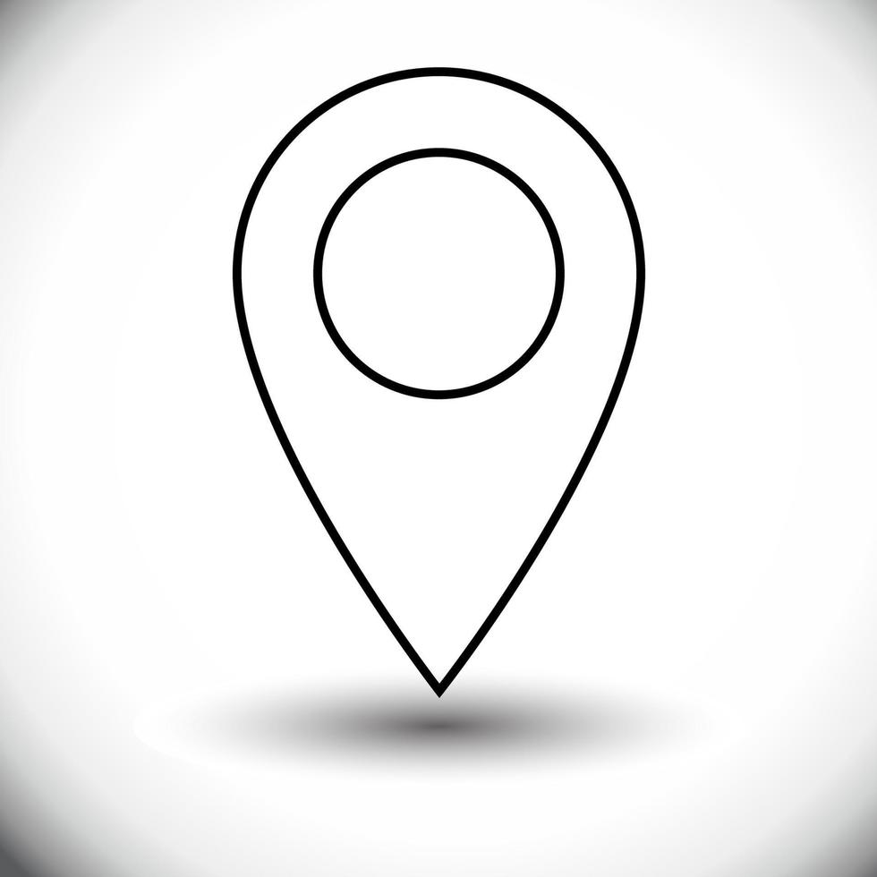 Travel Map pin sign location vector icon