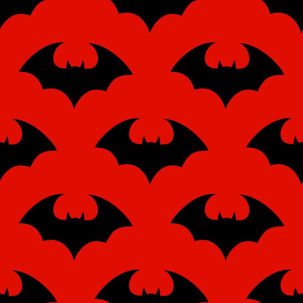 PrintHalloween flying bat. Vampire vector bat. Dark silhouette of bats