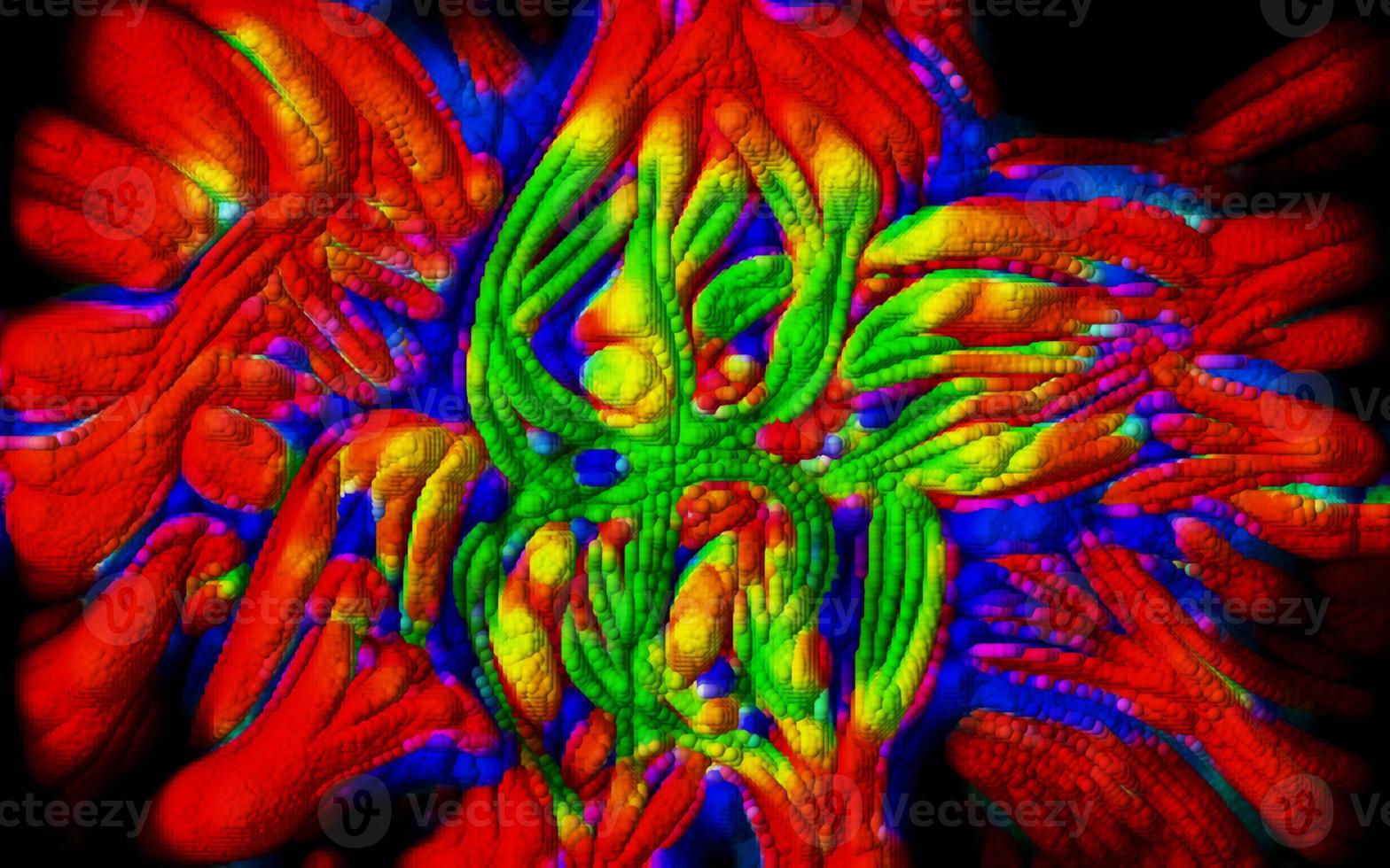 Digital Illustration Vibrant Abstract Background photo