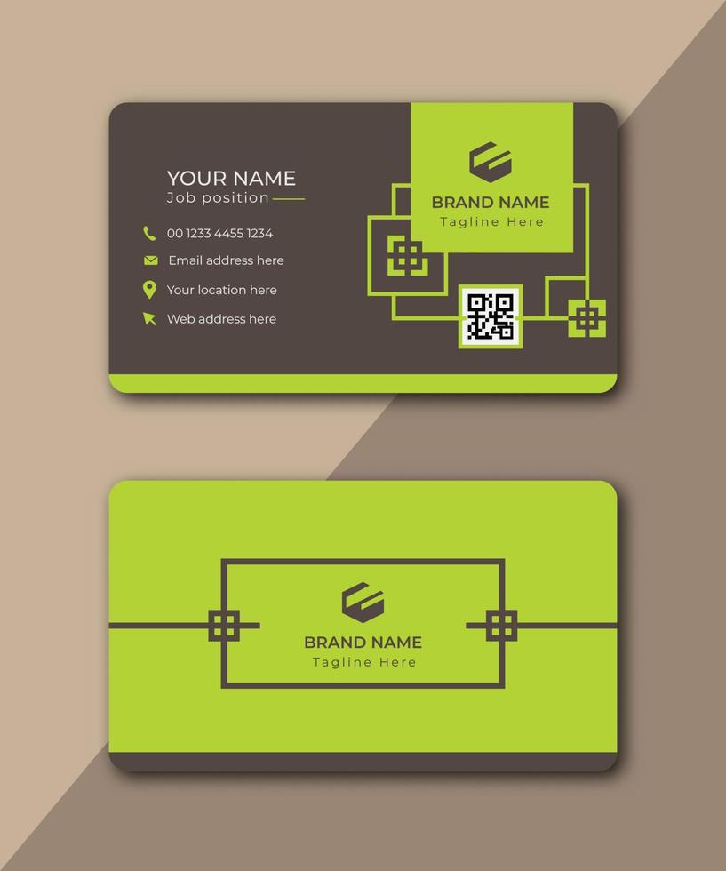Business card template modern style vector