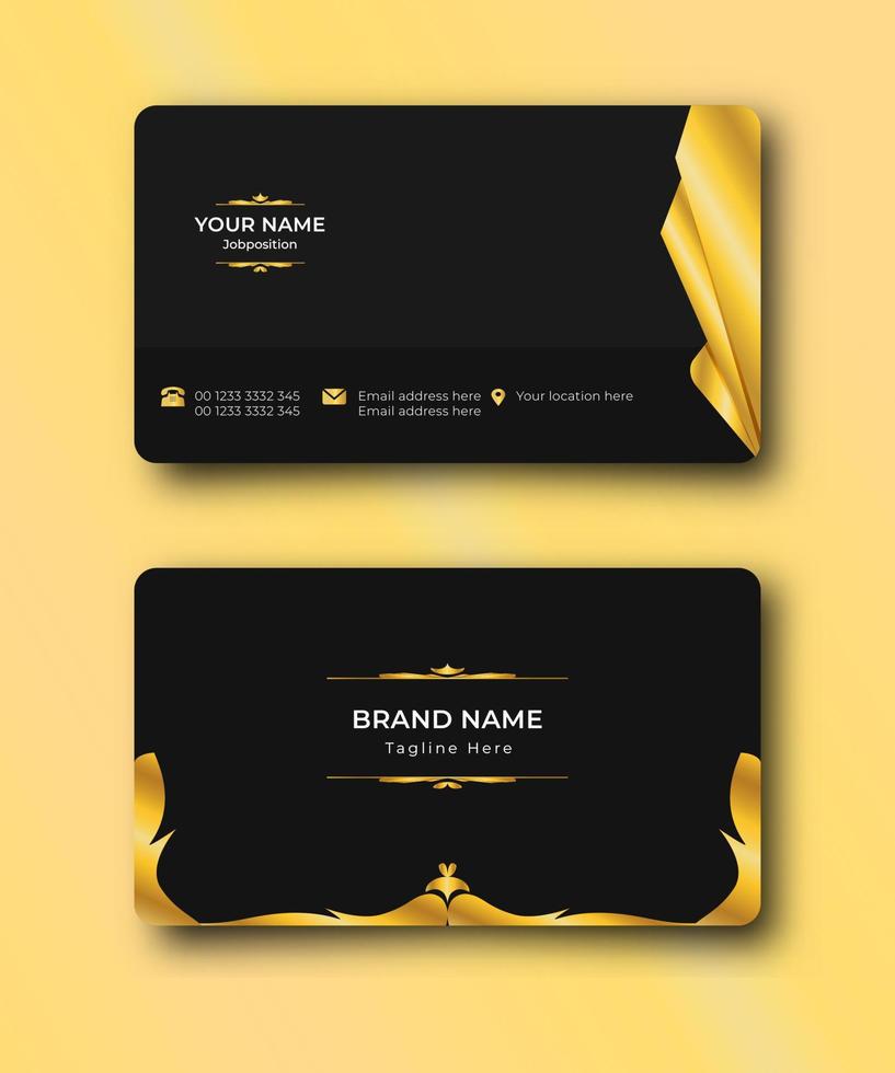 Business card template modern style vector