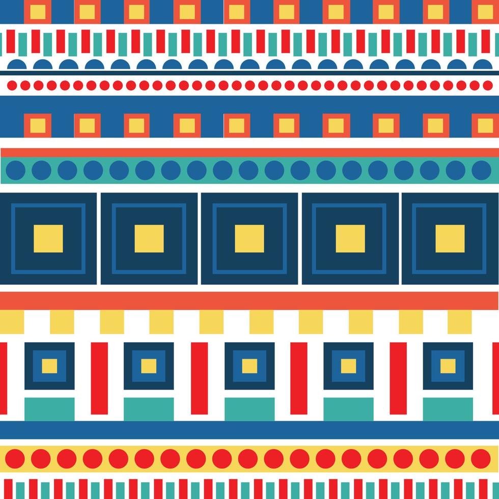 Colorful geometric pattern design vector