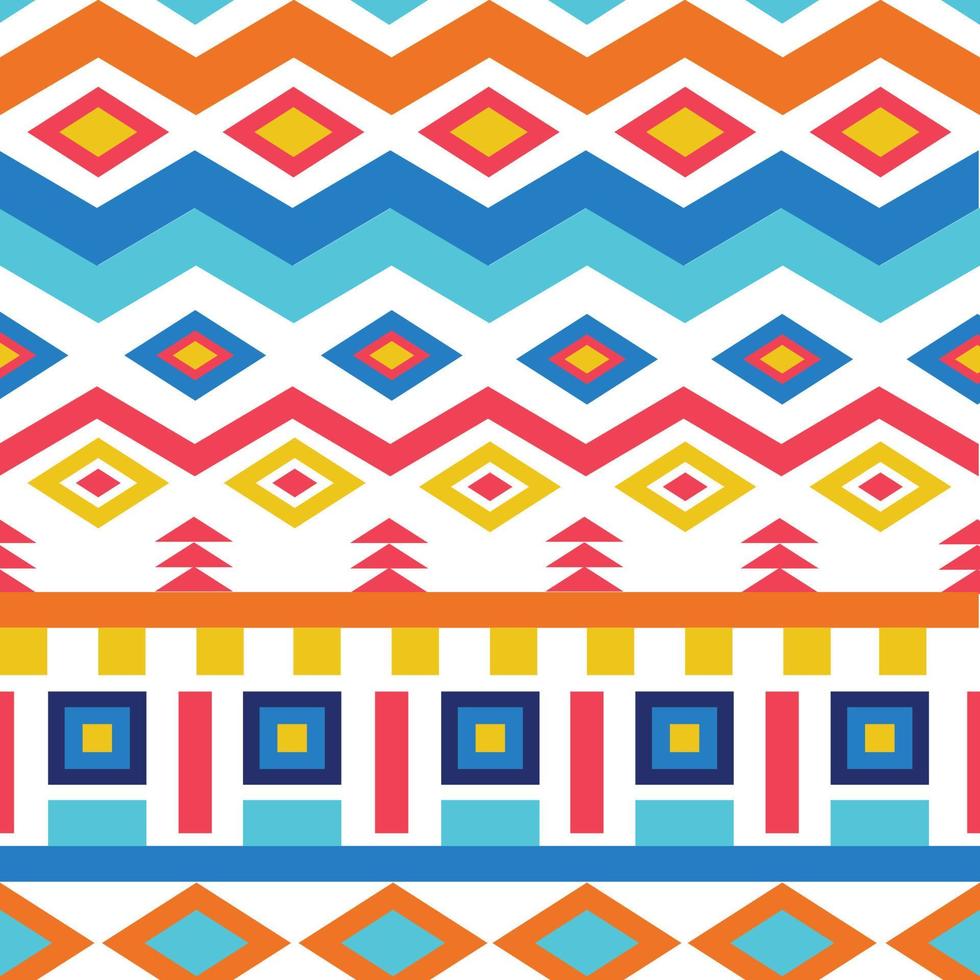 Colorful geometric pattern design vector