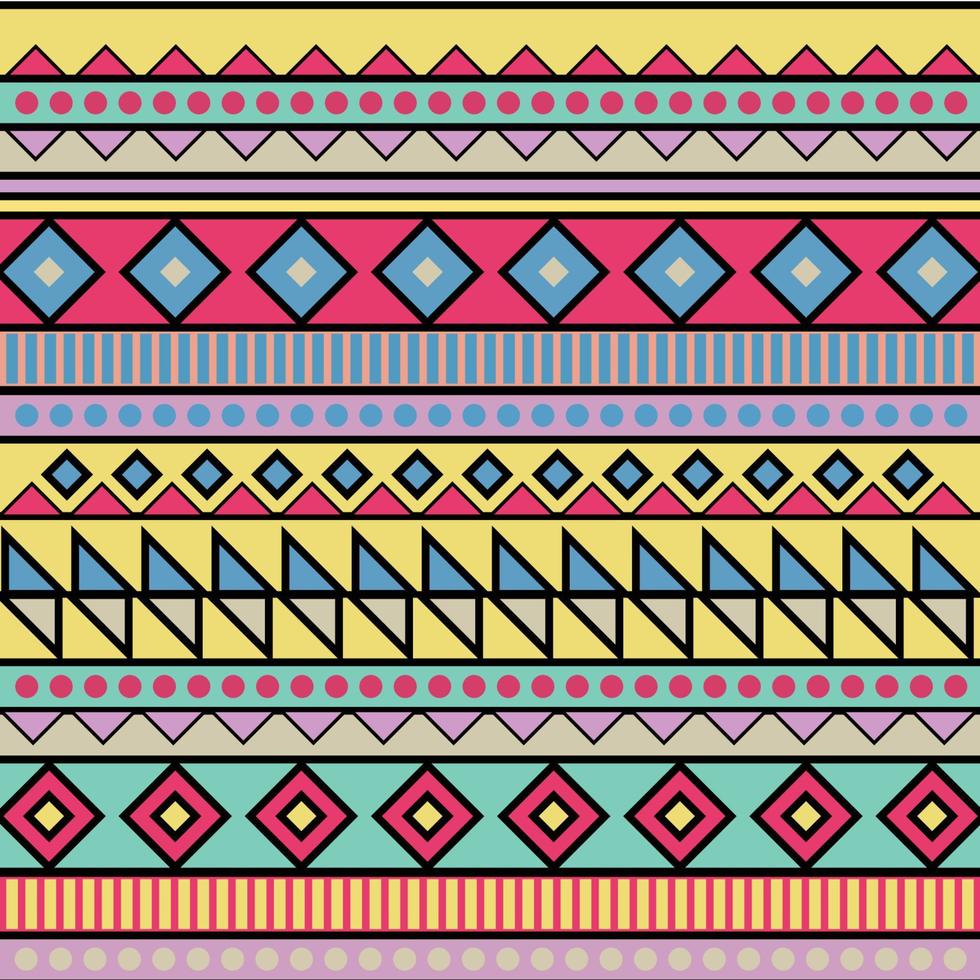 Colorful geometric pattern design vector