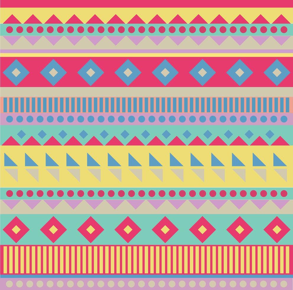 Colorful geometric pattern design vector