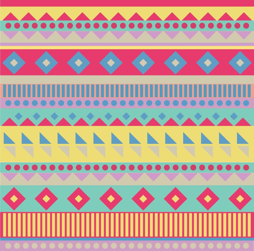 Colorful geometric pattern design vector