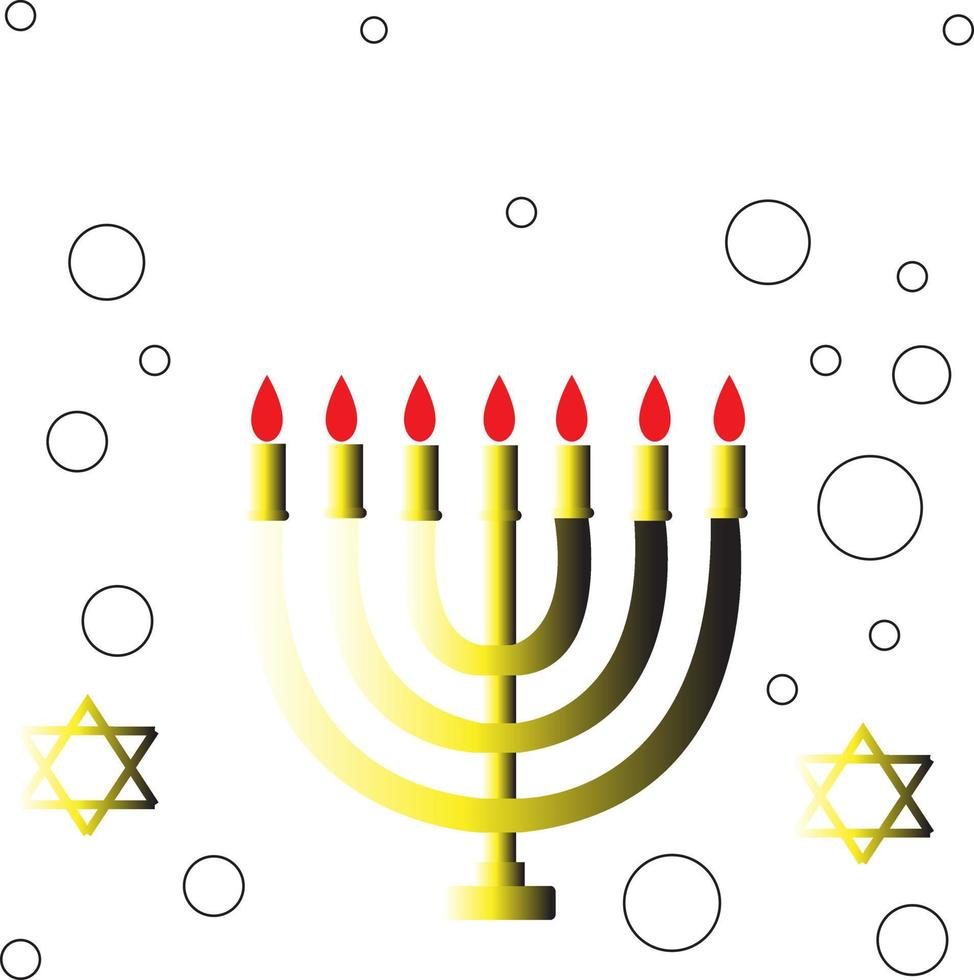 Happy Hanukkah. Vector illustration.