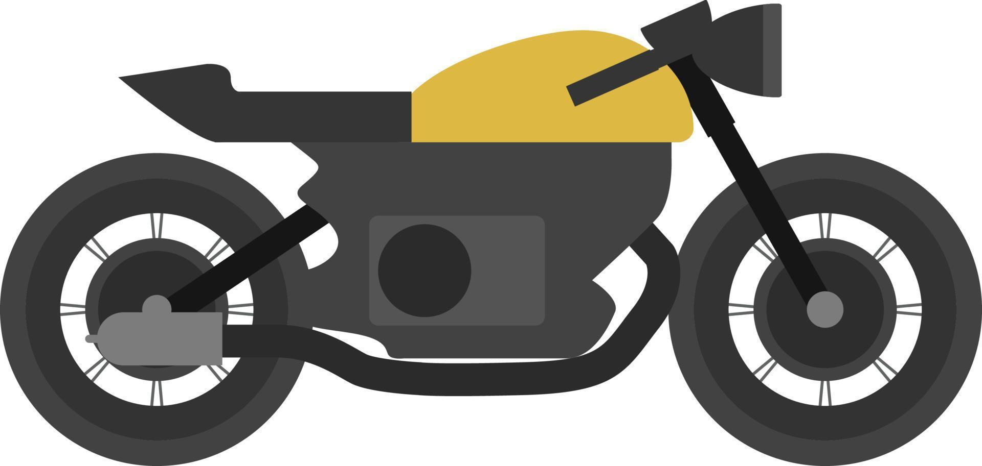 Motorcycle icon, flat illustration vector
