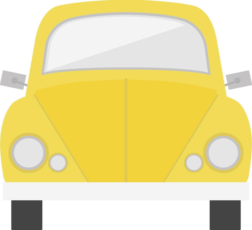 icono de coche retro, ilustración plana vector