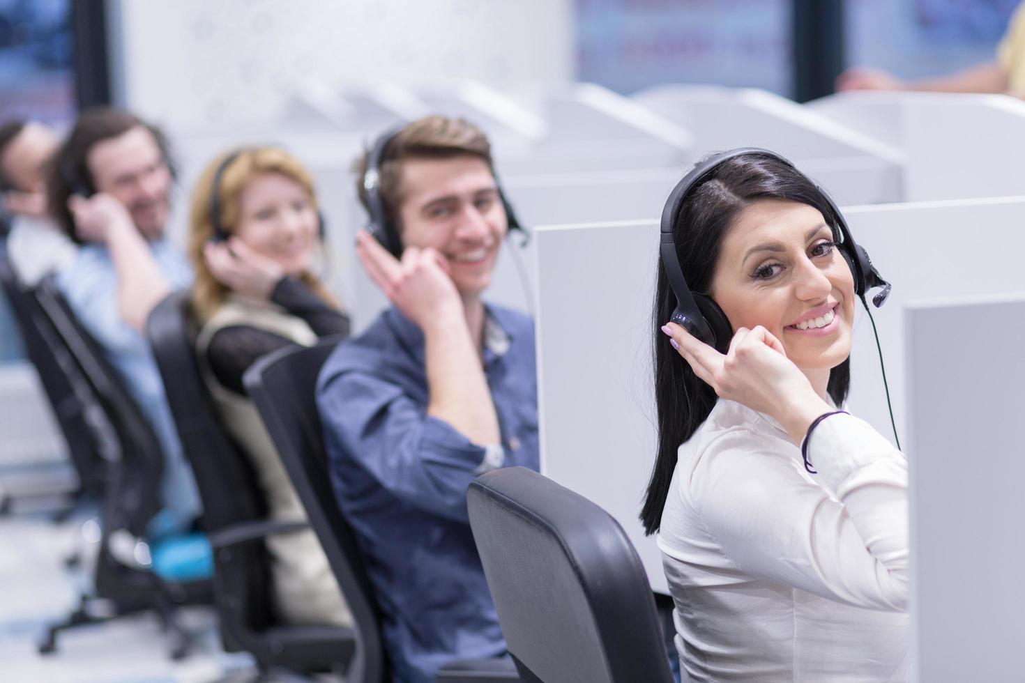 Call center operators photo