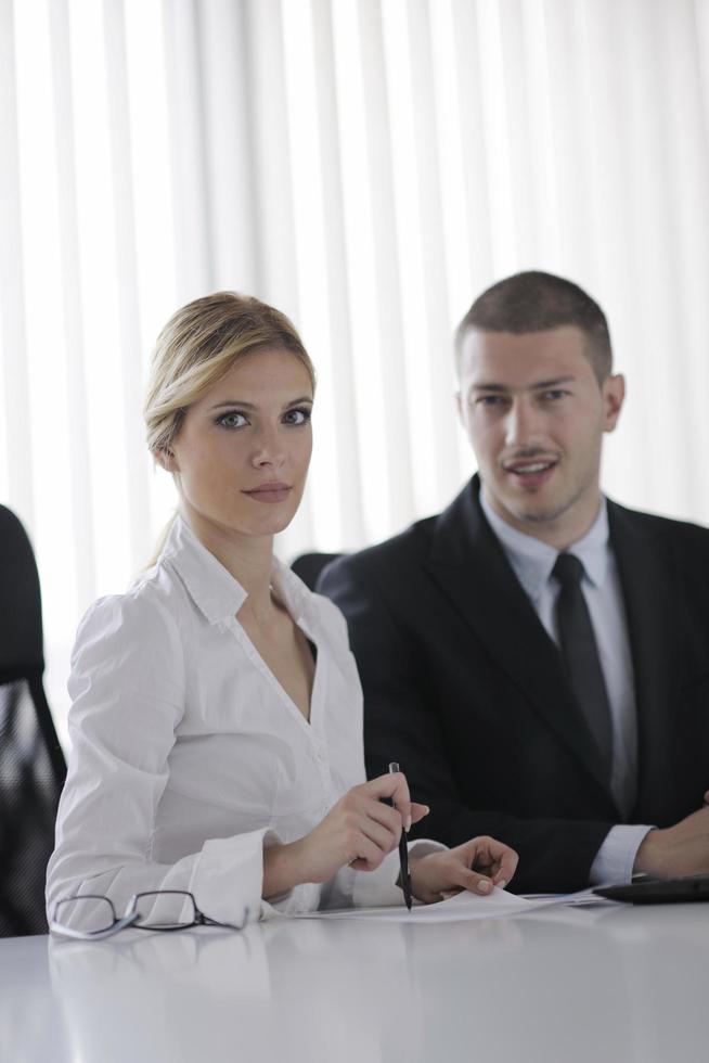 business people in a meeting at office photo