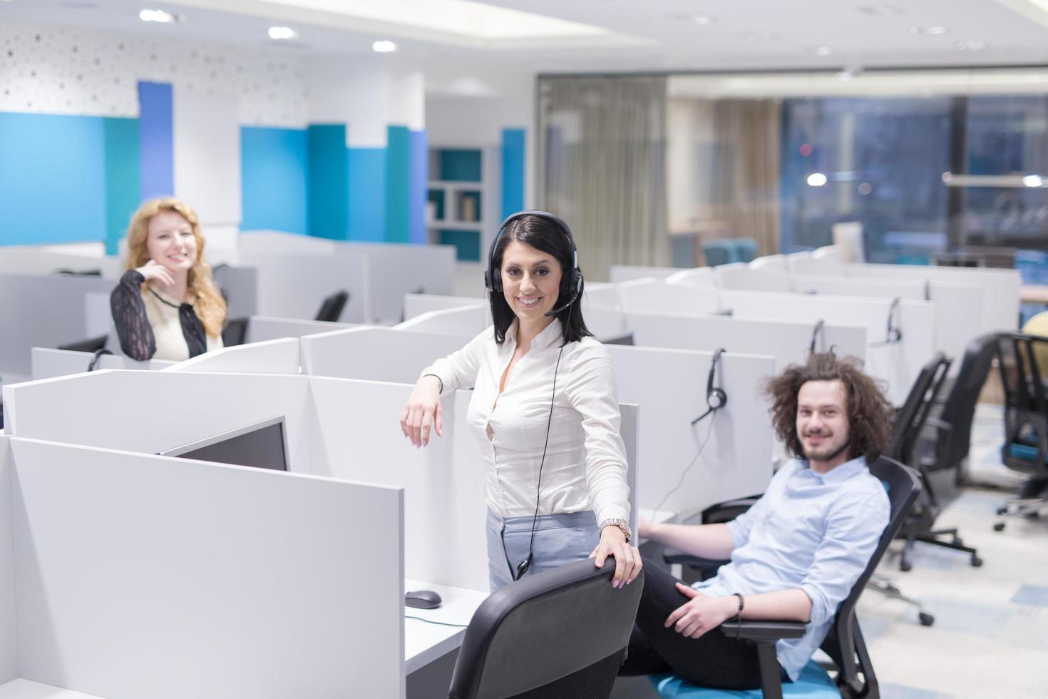 Call center operators photo