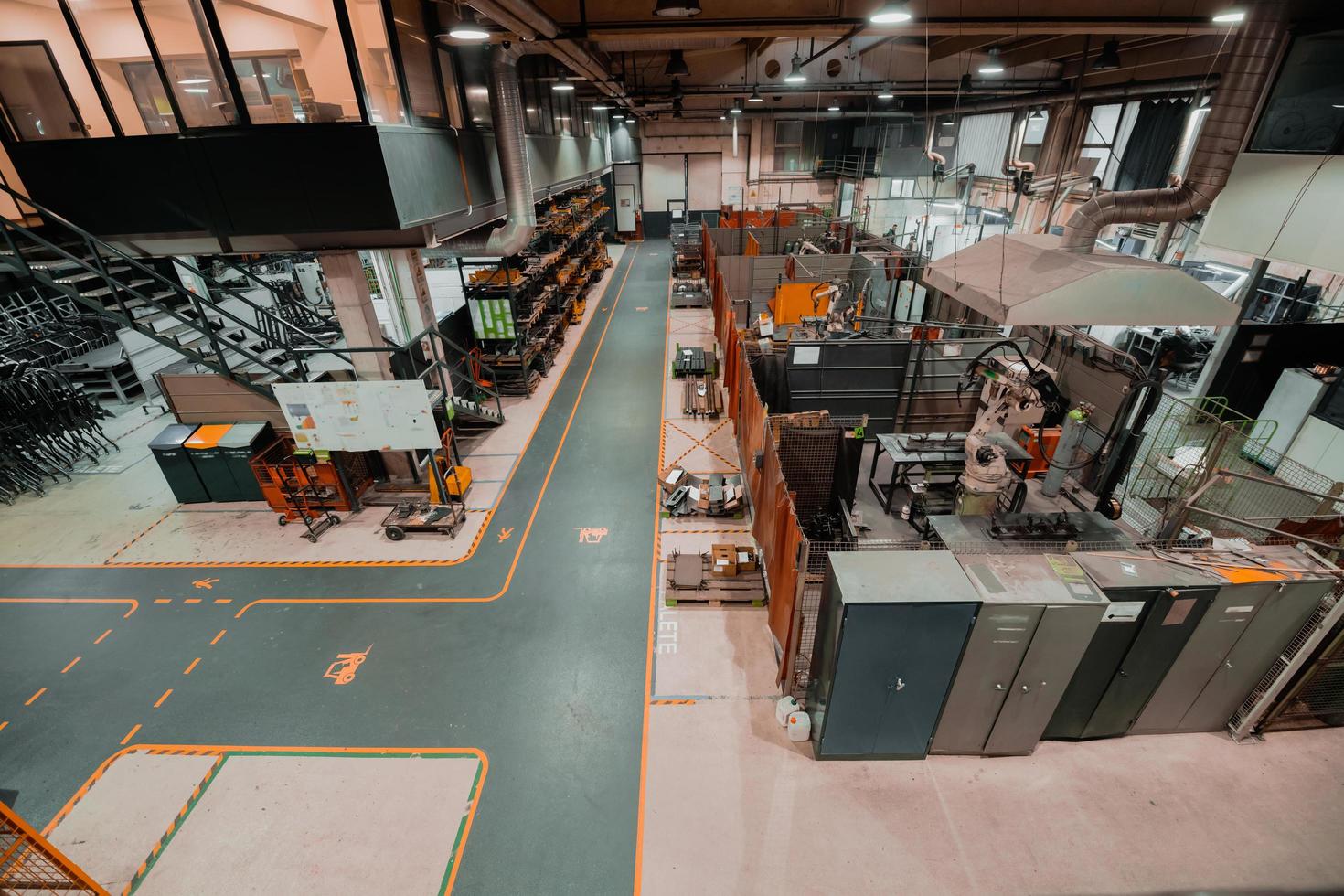 Turkey, 2022 - modern industrial factory for mechanical engineering equipment and machines manufacture of a production hall photo